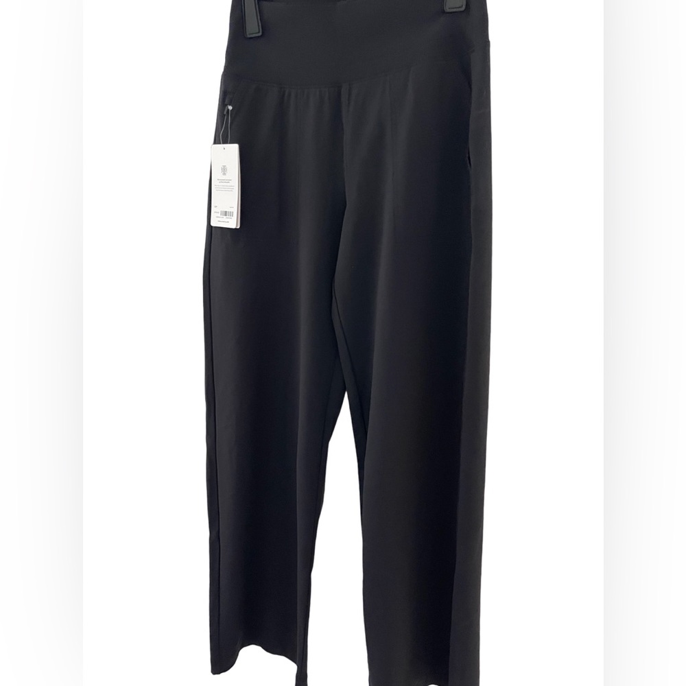 Athleta Women’s Black Venice Wide Leg Pullover High Rise Pants Size Small NWT